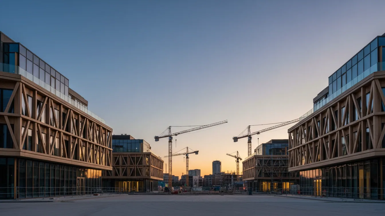 Integrierte Energielösungen für das Quartier TIDE in der Hamburger HafenCity – KI-generiertes Symbolbild