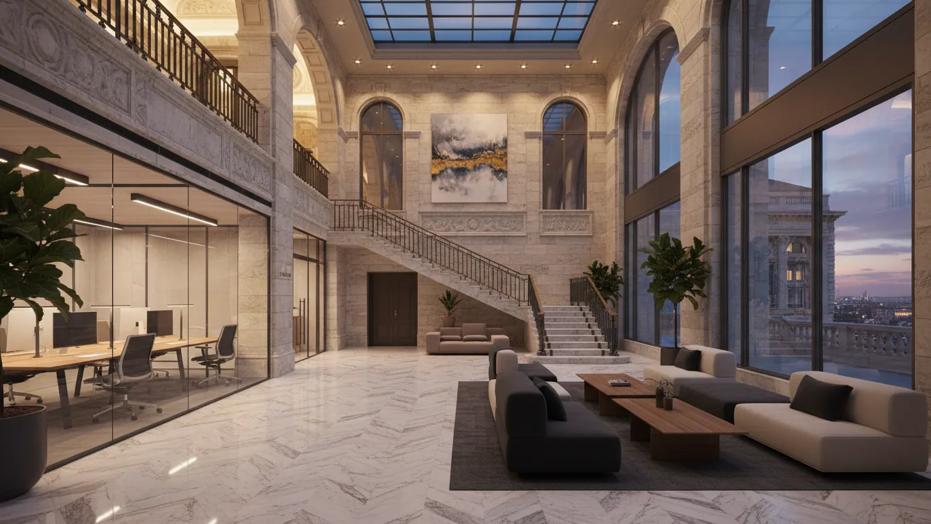 Private-Equity-Firma OceanSound erweitert auf 32.000 SF in SL Greens 450 Park Avenue – KI-generiertes Symbolbild