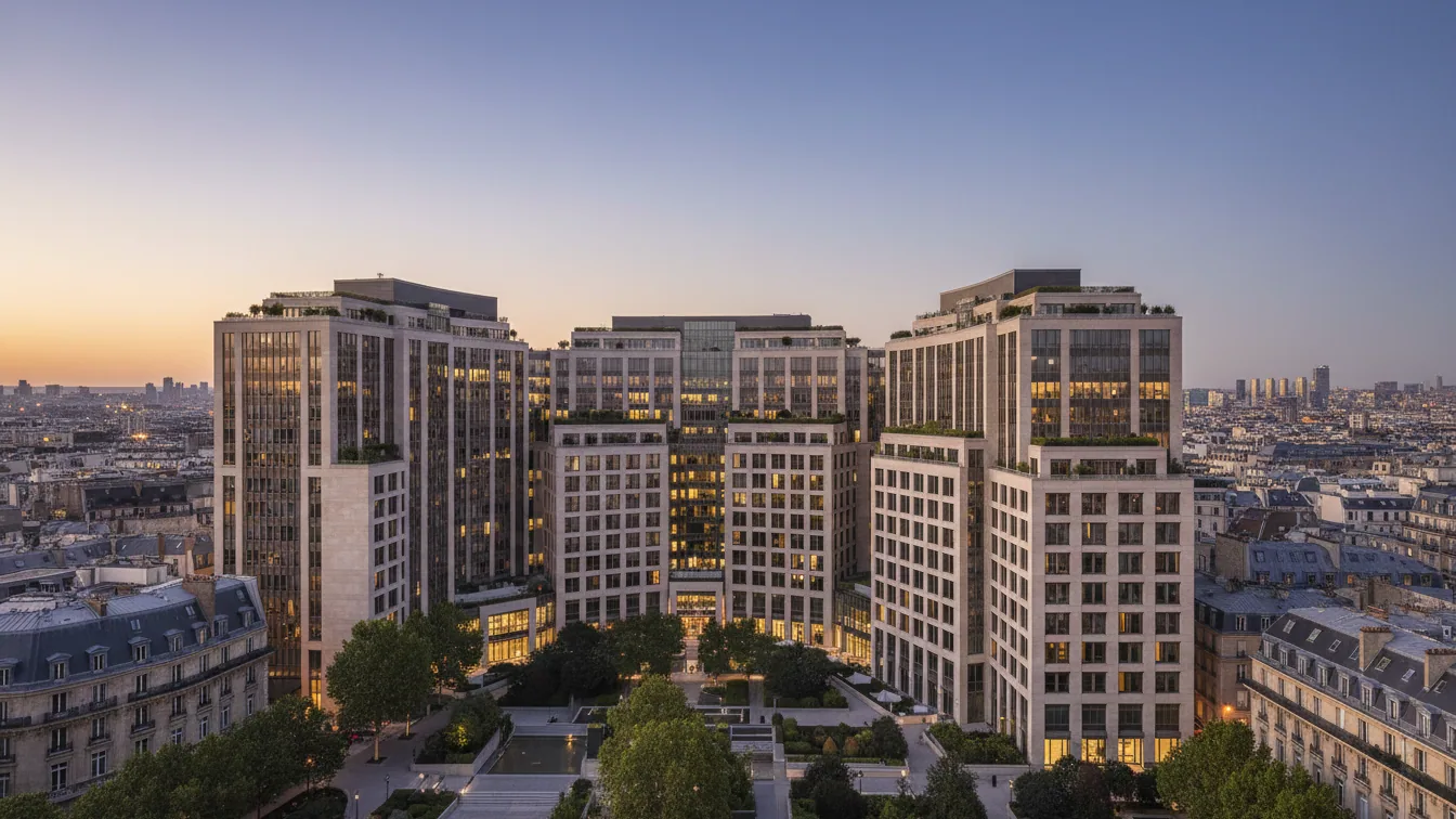 Real Capital Solutions legt $350 Millionen Fonds für notleidende Büroimmobilien auf – KI-generiertes Symbolbild