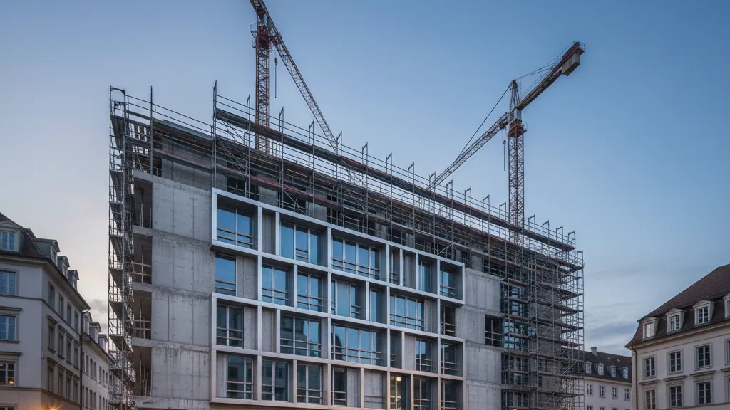 Richtfest für Wohnprojekt HEY Charlottenburg in Berlin – KI-generiertes Symbolbild