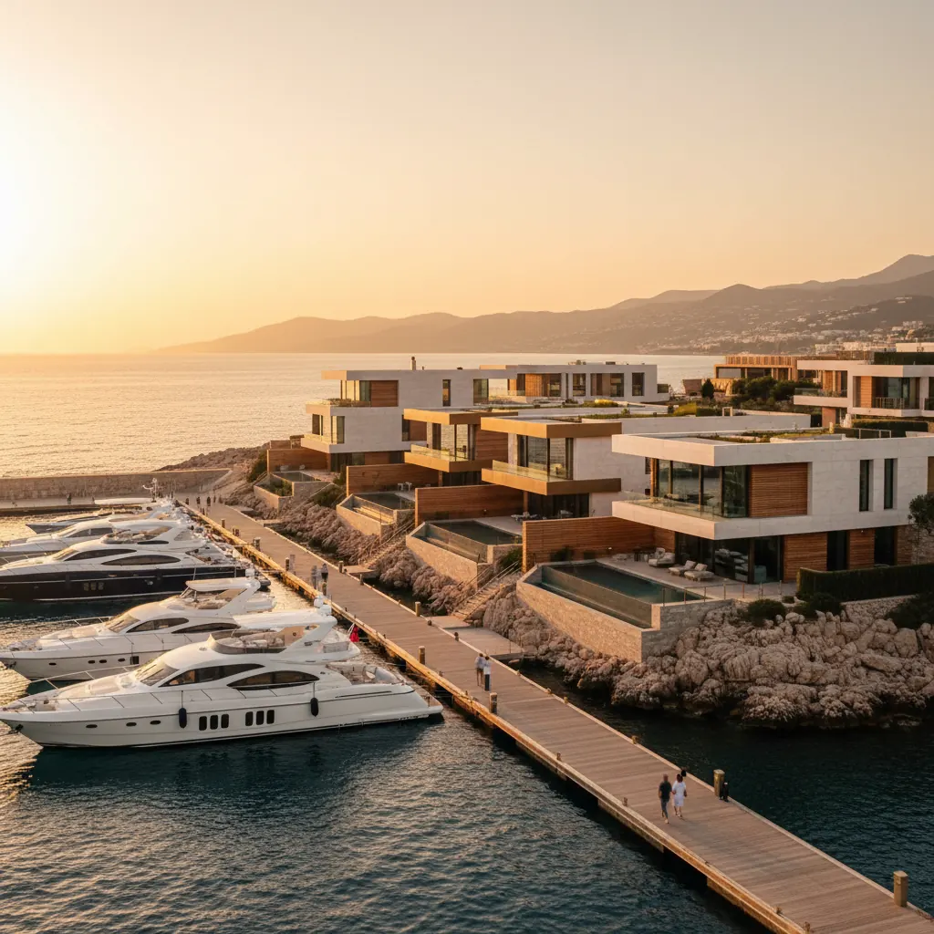 Superyacht-Marinas und Immobilien