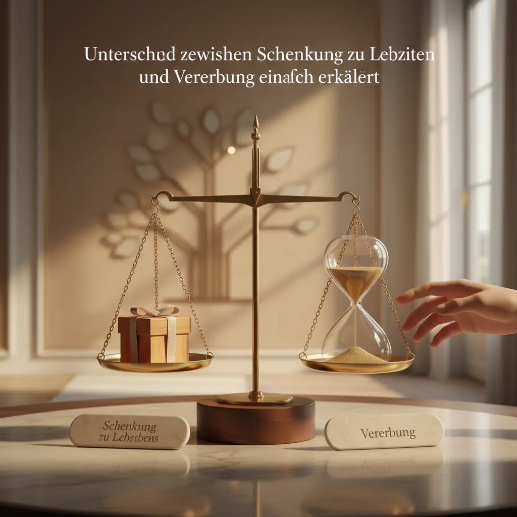 Unterschied zwischen Schenkung zu Lebzeiten und Vererbung einfach erklärt